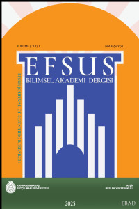 Efsus Bilimsel Akademi Dergisi Cover image