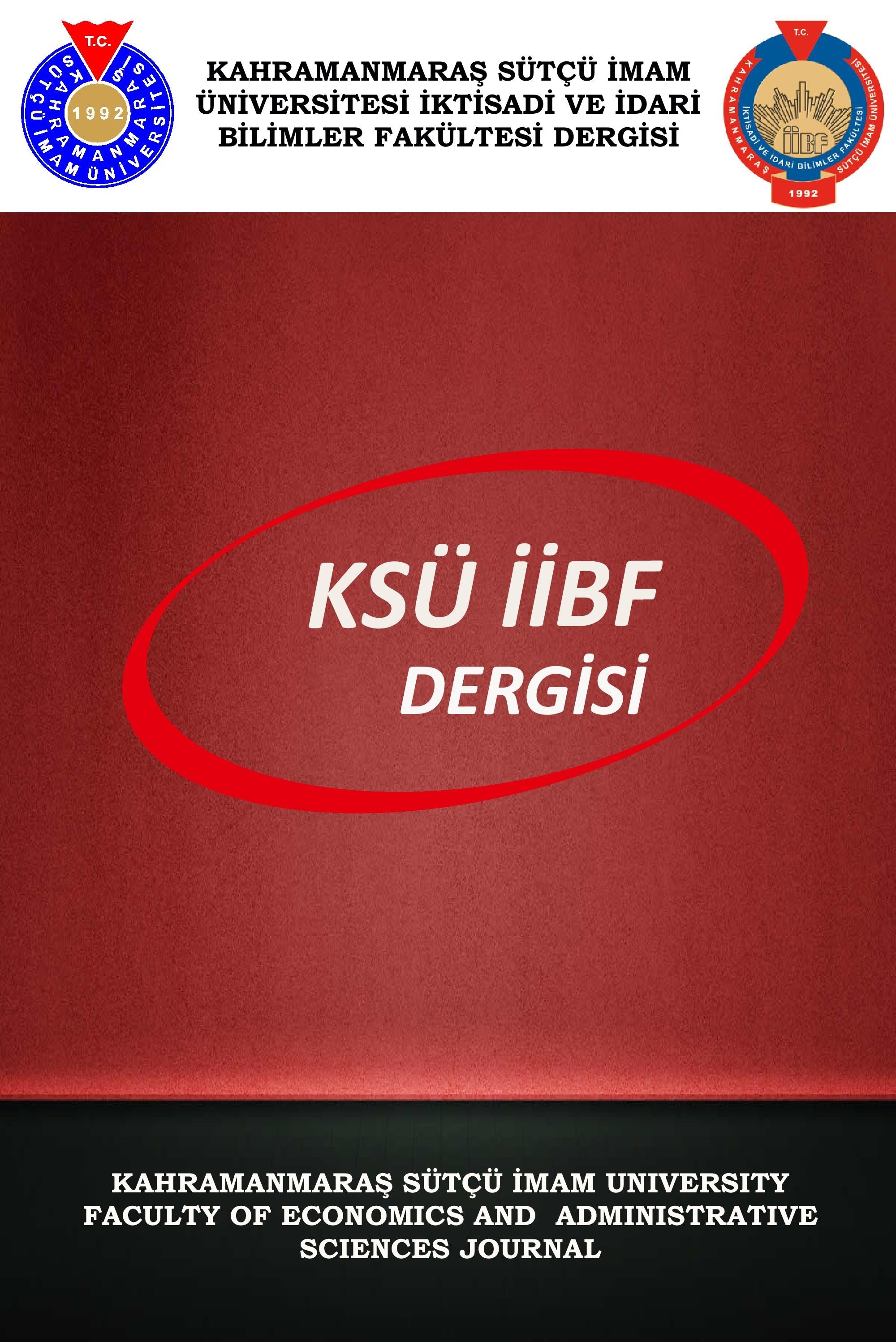 Kahramanmaraş Sütçü  İmam Üniversitesi İktisadi ve İdari Bilimler Fakültesi Dergisi Cover image